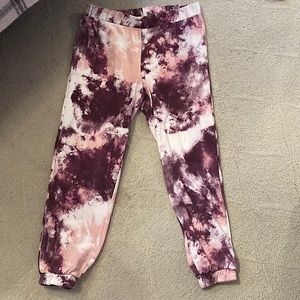 Purple an Pink Tye Dye Sweatpants